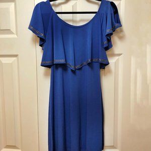 Guess Blue Flouncy Top Dress